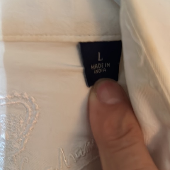 Men’s, Robert Graham, L, White Paisley Shirt - Picture 3 of 9